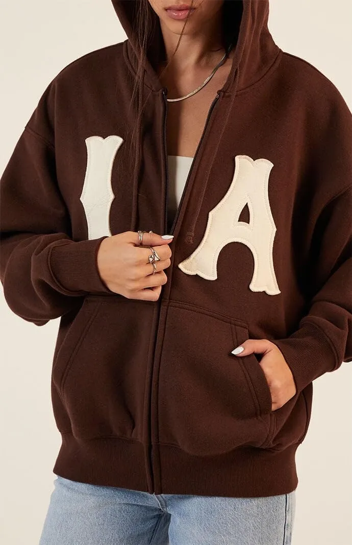 PacSun Women's LA Zip Up Hoodie