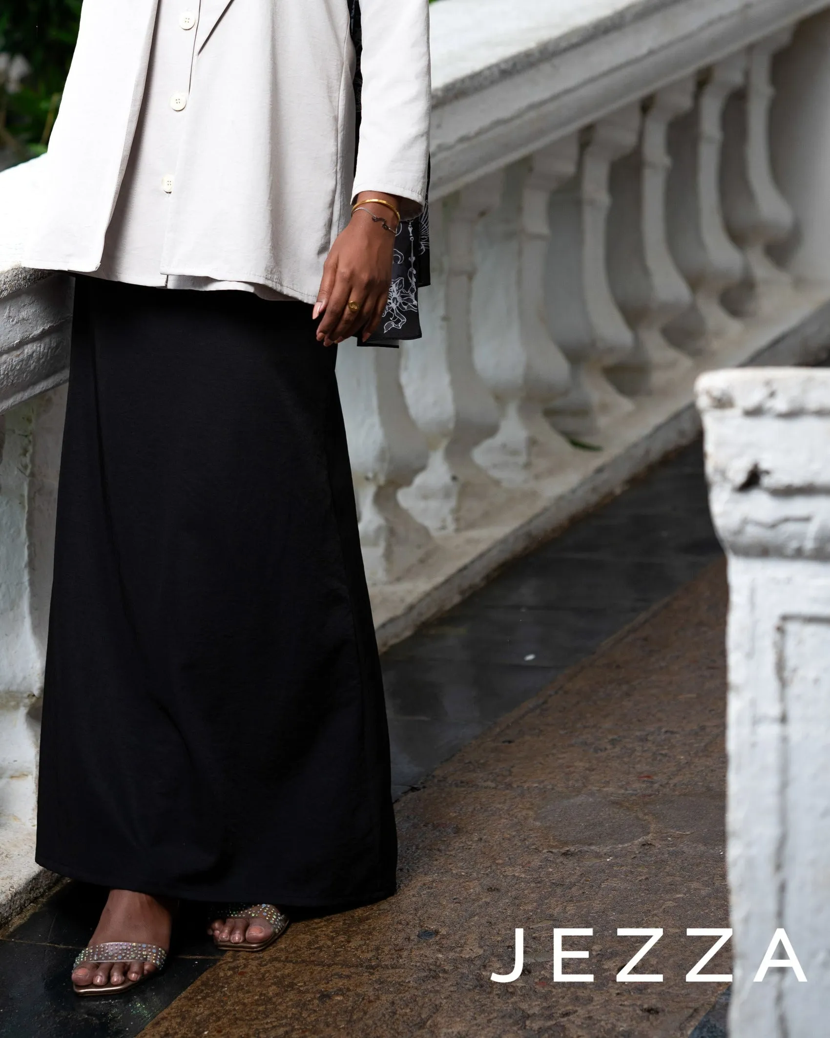 Poly-Cotton Ankle Skirt 62571
