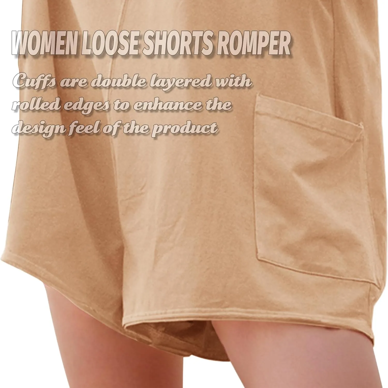 Rompers for Women Loose Hot Shot Tee Romper Casual Athletic Workout Jumpsuit Trendy Outfits with Pockets