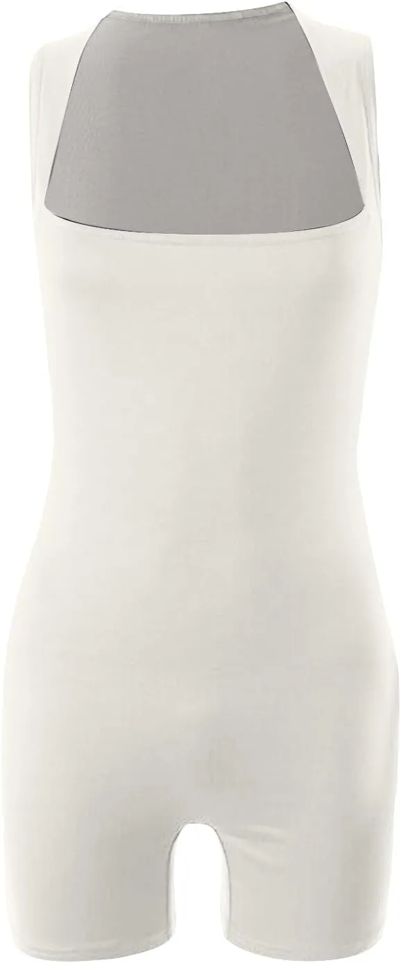 Rompers for Women Yoga Workout Seamless Fitness Jumpsuit Sleeveless Exercise Bodysuit Tank Tops Casual Gym Rompers
