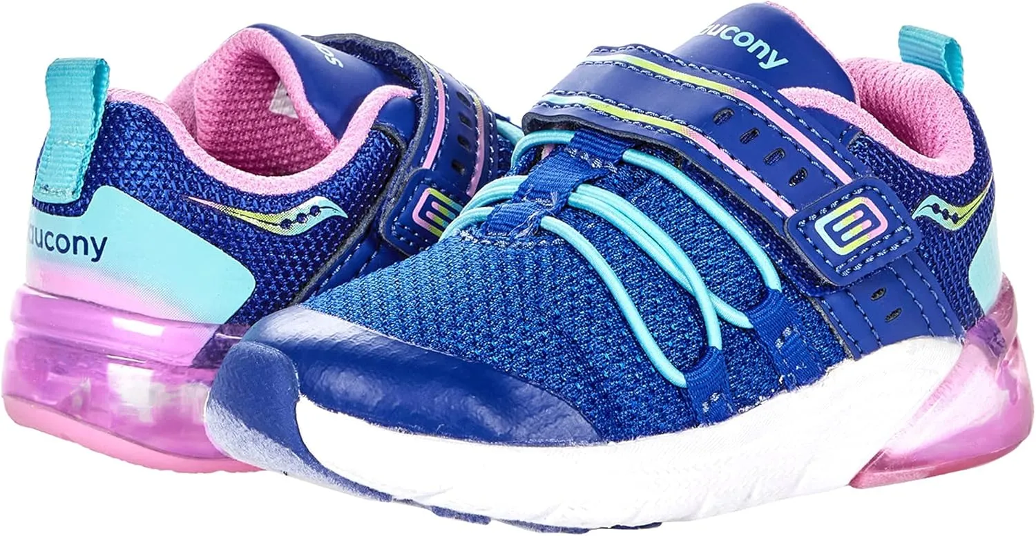 Saucony Unisex-Child Flash Glow 2.0 Jr Sneaker