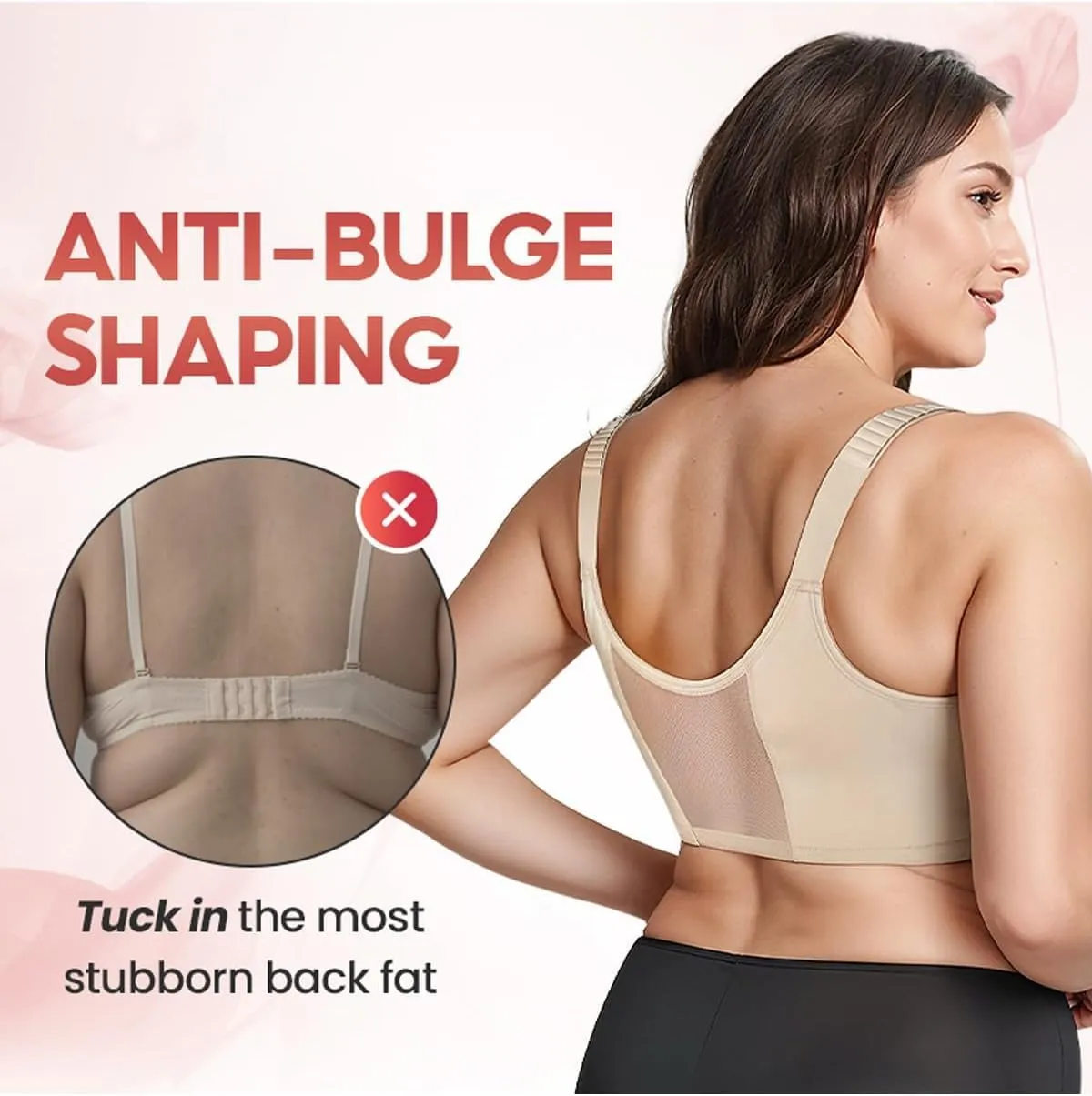 Senorita Zip up Bra, Senorata - Uplacy - Zip-up Powerful Support Comfy Bra, Ziplacy Women's Zip Front Sports Wireless