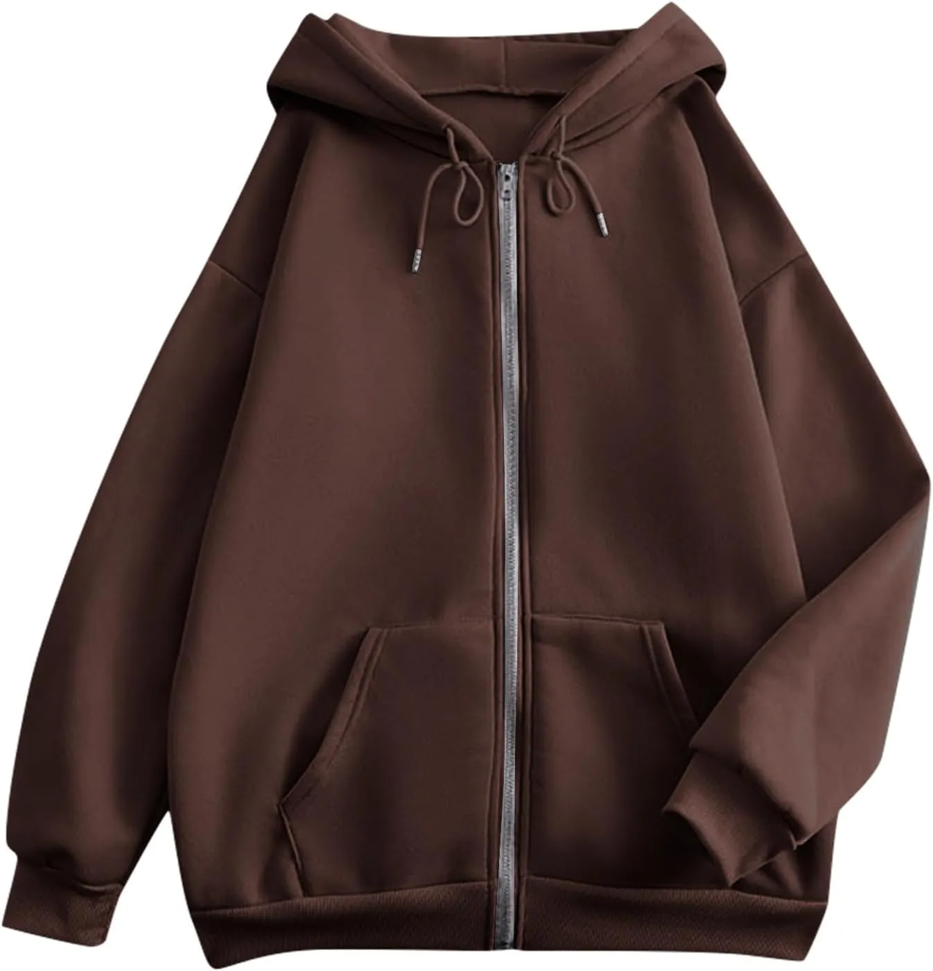 SGASY Womens Zip Up Hoodies Sweatshirt Fleece Jackets 2024 Fall Fashion Outfits Winter Clothes Soft Zip Up Hoodie Women