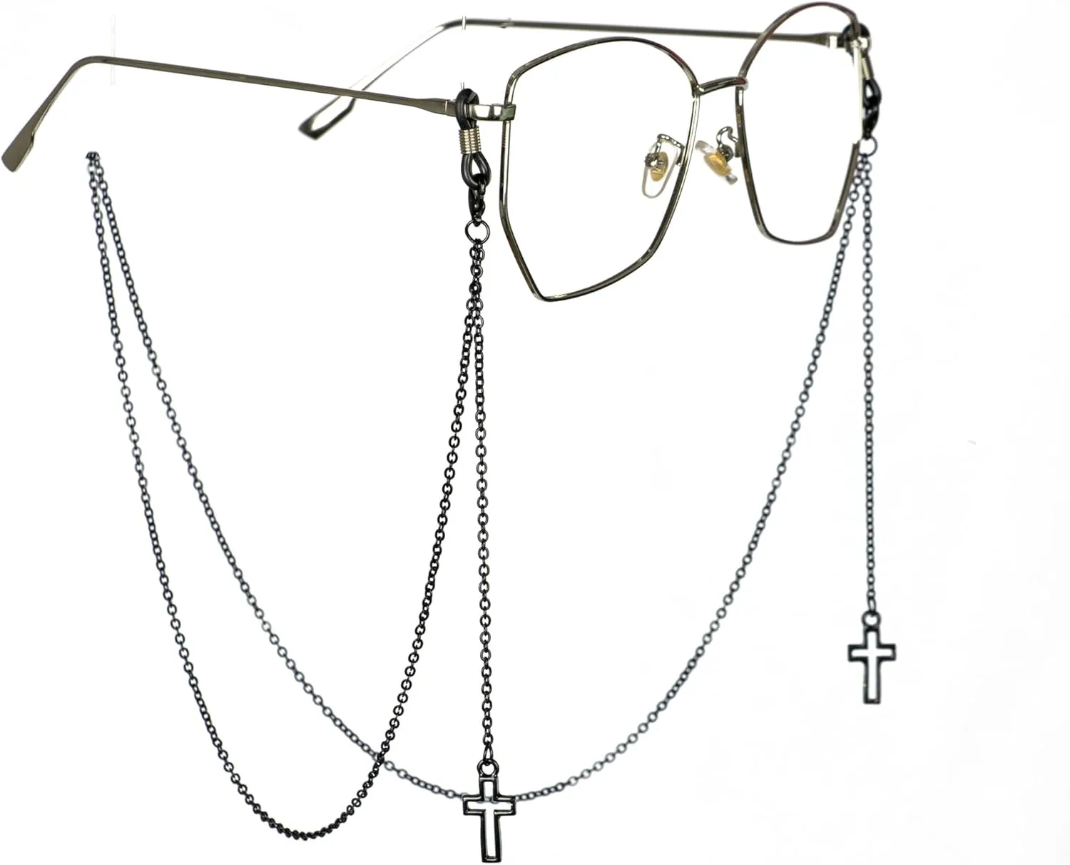 Silver/Gold/Black Eyeglass Chain Non-slip Sunglasses Chain Glasses Durable and Practical Chain(1PC)