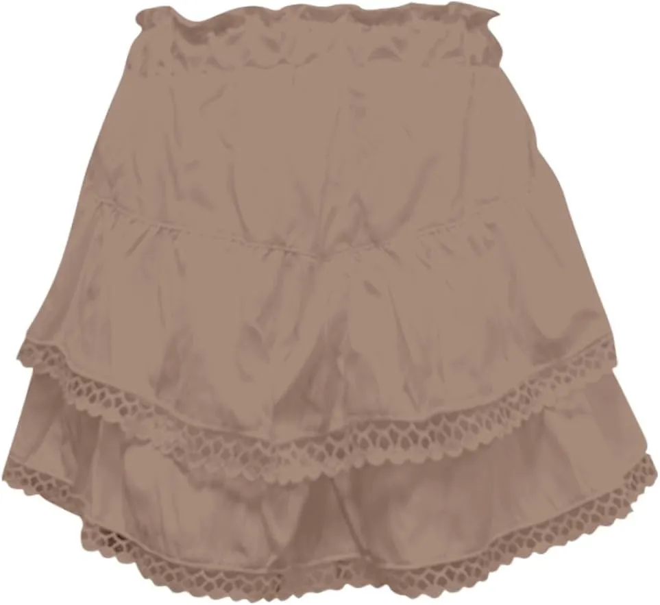Skirts for Women Trendy Summer Butterfly Shorts High Waisted Skorts Crochet Flowy Skirts Boho Ruffle Tiered