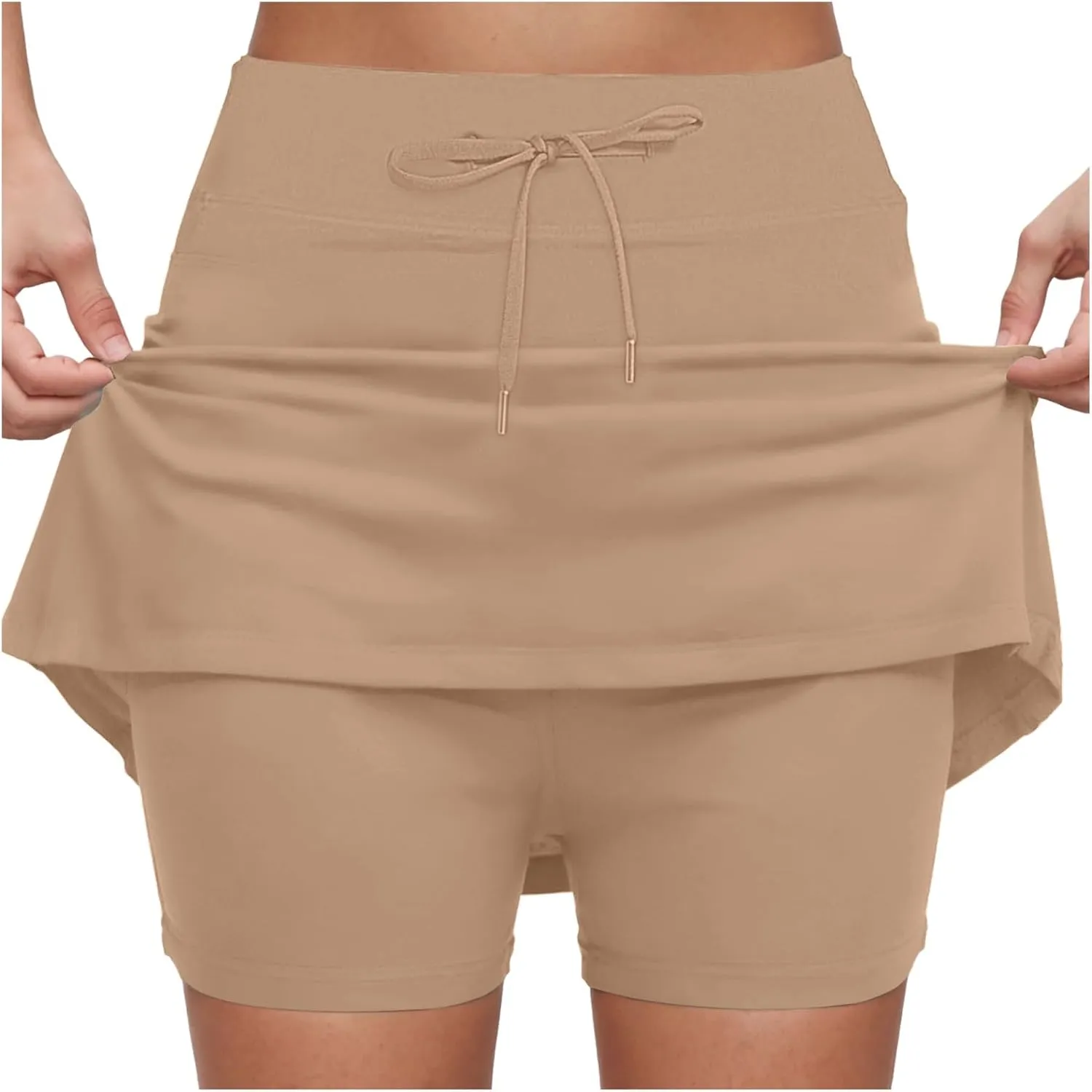 Skorts for Women Dressy Casual 2025 Summer Skorts with Pockets Casual Tennis Golf Skirts Plus Size Running Shorts