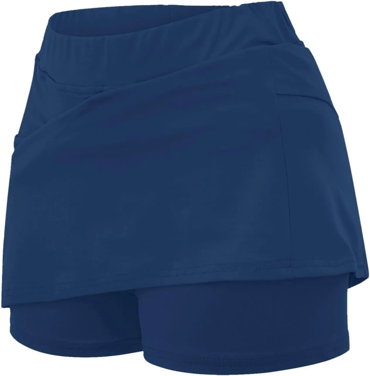 Skorts for Women Dressy Casual Summer Plus Size High Waist Mini Skirts with Shorts Tummy Control Athletic Tennis Skort