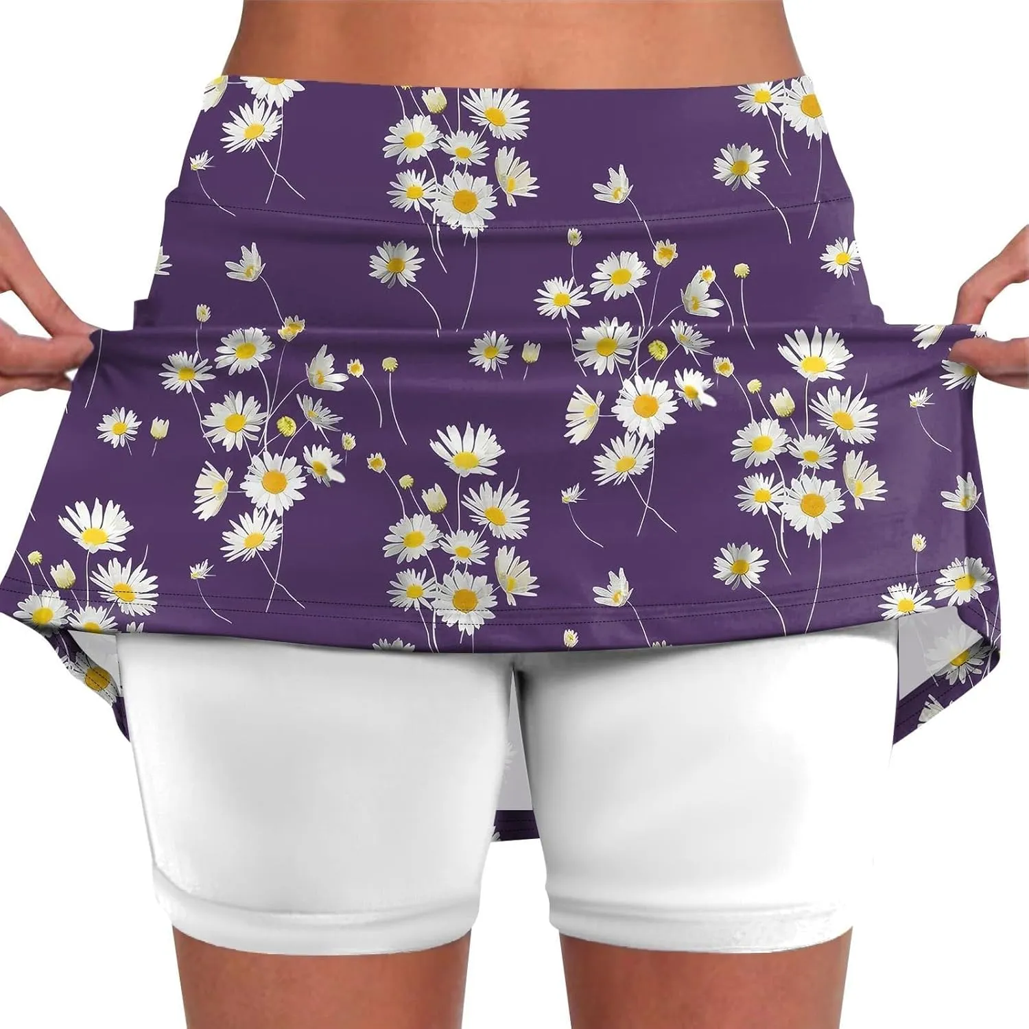 Skorts for Women with Pockets Summer 2025 Tummy Control Tennis Golf Skirt Plus Size Culottes High Waist Athletic