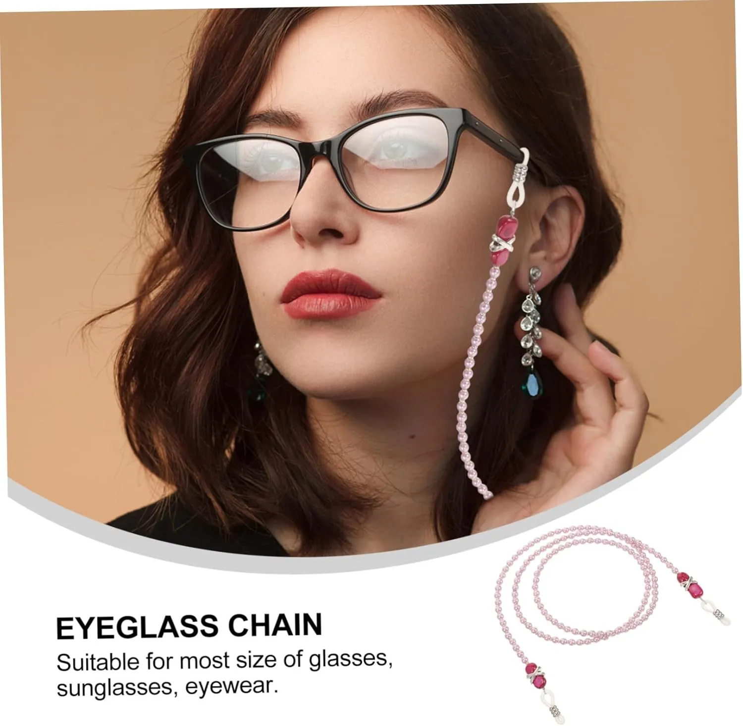 SOIMISS String Imitation Pearl Glasses Chain Necklaces Eyeglass Holder Glasses Necklace Holder for Women