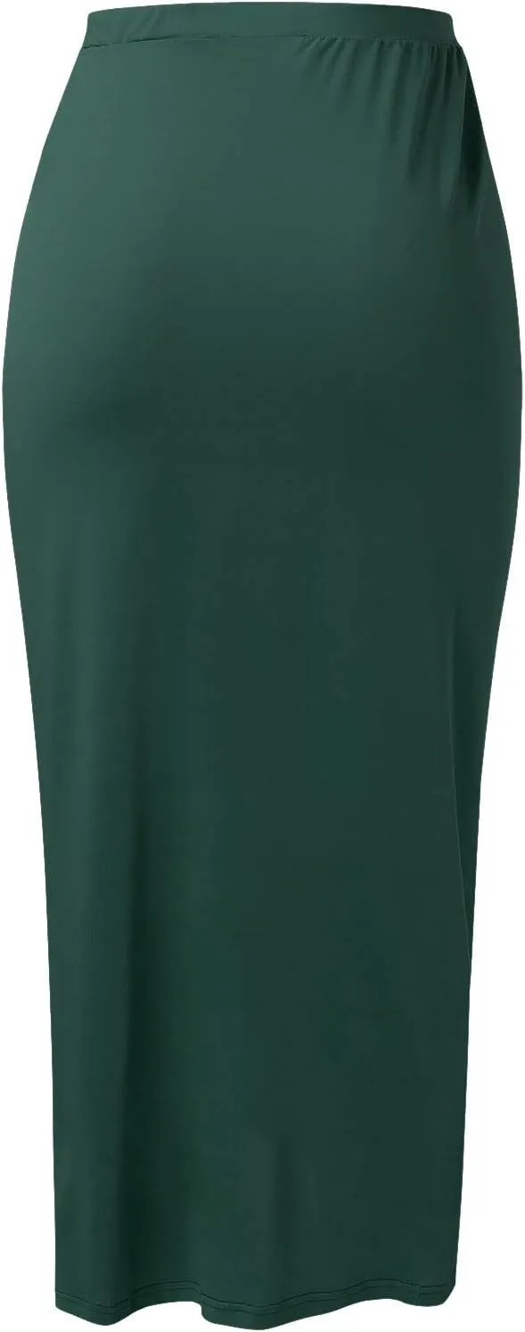 Split Athletic Skirt Asymmetrical Pleated Dress Solid Casual High Low Wrap Rise Summer Skirts for Women 2023 Modest