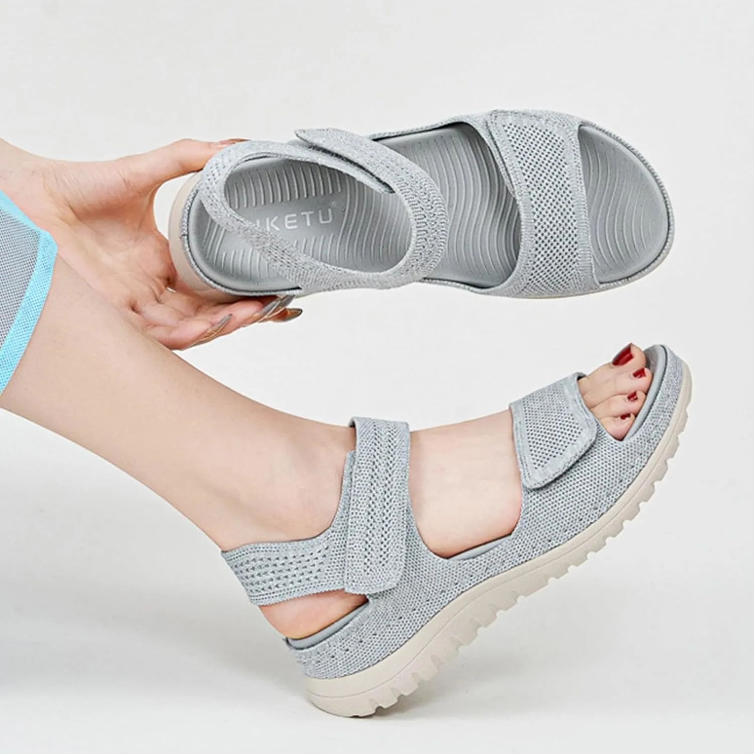 Sports And Leisure Sandals Hollow Beach Thick Bottom Women's Sandals