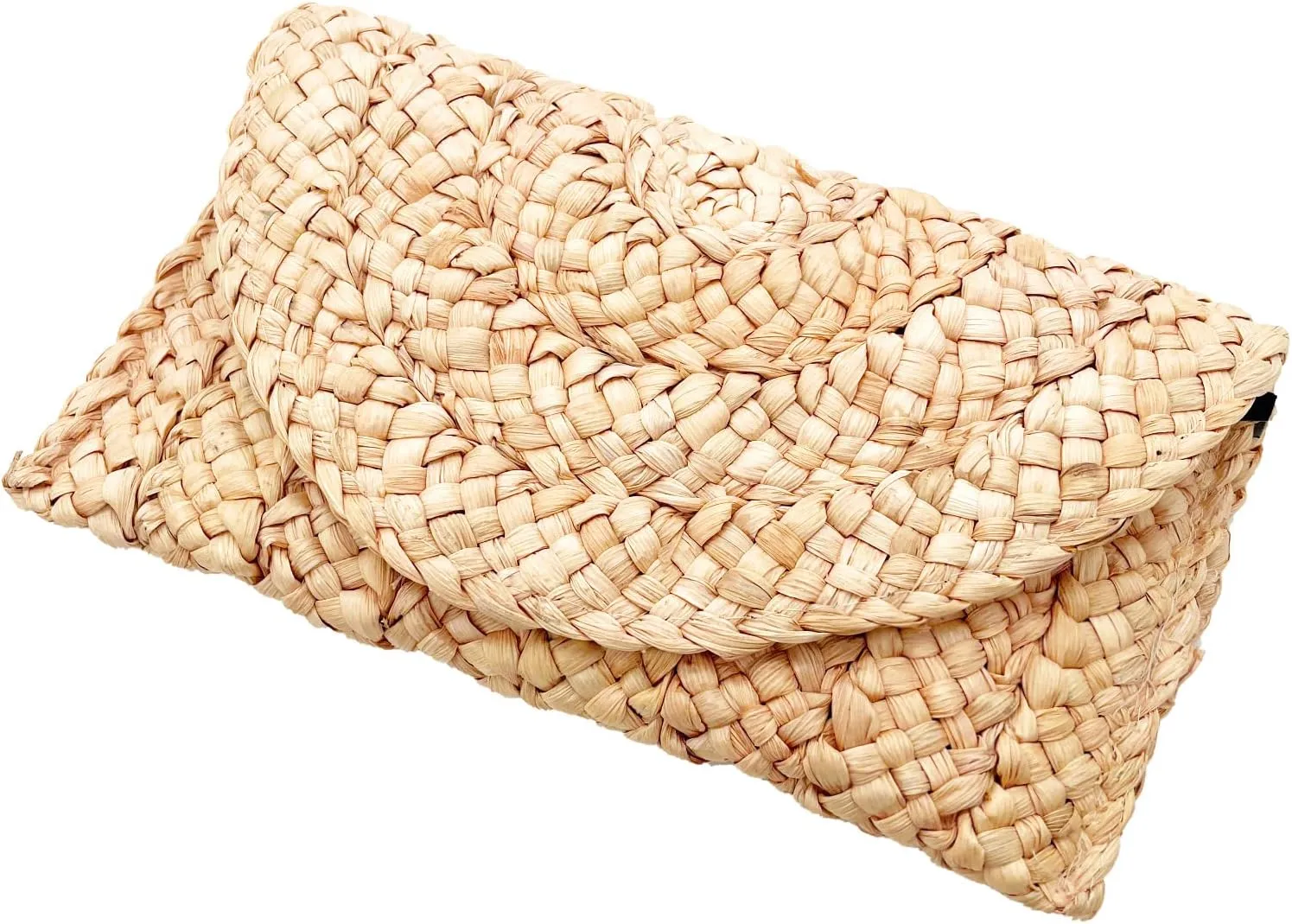Straw Clutch Purses for Women Woven Straw Beach Handbag Envelope Rattan Clutch for Summer
