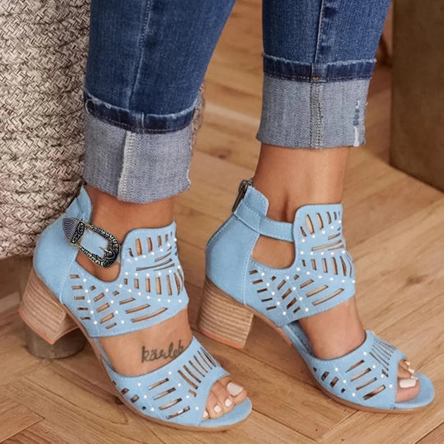 Summer Sandals for Women, Platform Sandals for Women Retro Roman Wedge Sandals Open Toe Sandals Breathable Shoes