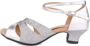SWDZM Women's Standard Latin Dance Shoes Tango Salsa Professional Ballroom Performance Practice Dance Shoes,Model-DY05