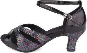 SWDZM Women's Standard Latin Dance Shoes Tango Salsa Professional Ballroom Performance Practice Dance Shoes,Model-DY05