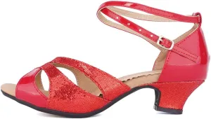 SWDZM Women's Standard Latin Dance Shoes Tango Salsa Professional Ballroom Performance Practice Dance Shoes,Model-DY05