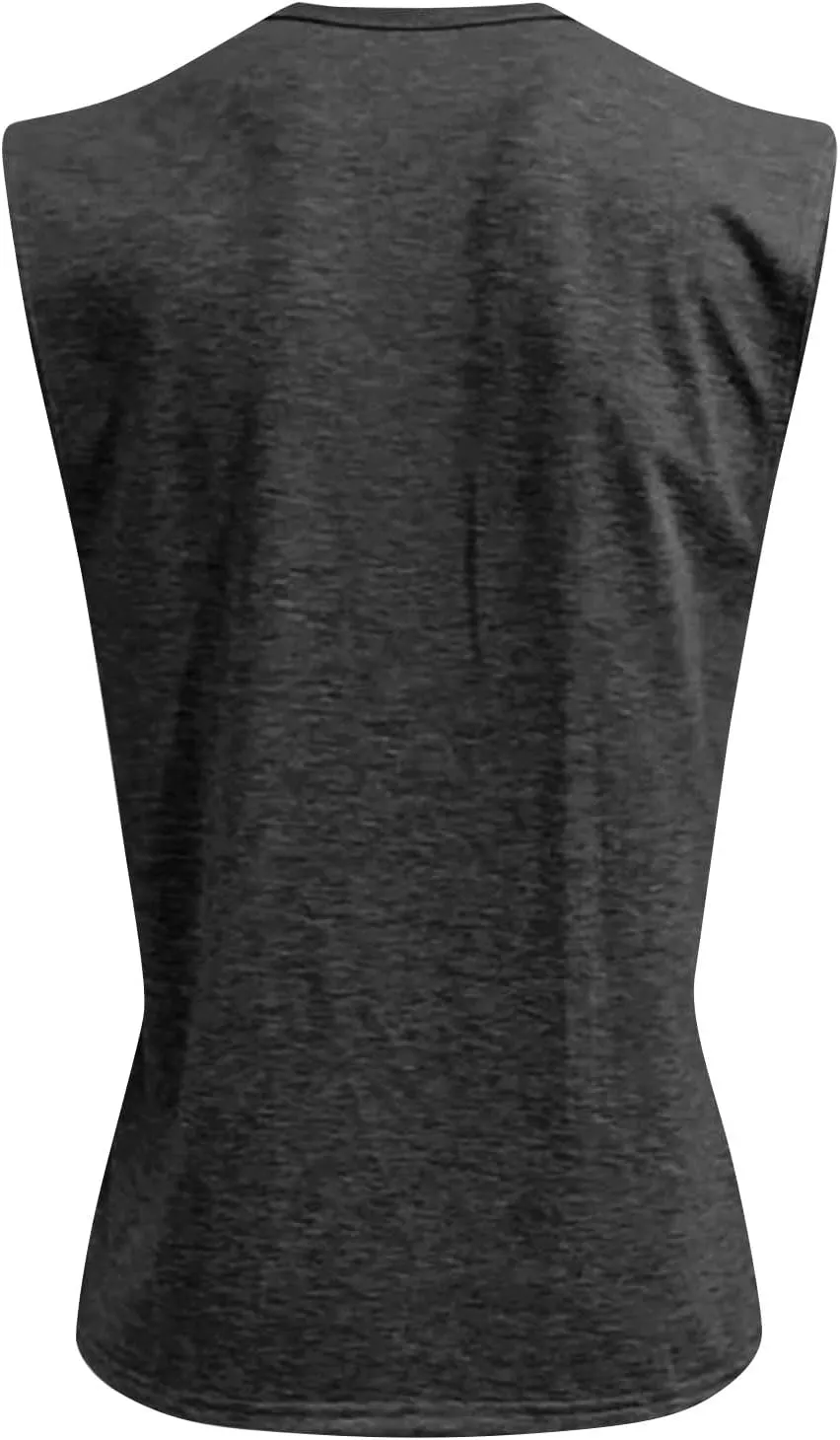 Tank Tops Men Henley Shirts for Men Sleeveless Muscle Gym Workout Running Beach Summer Vintage Button Down Tank Tops