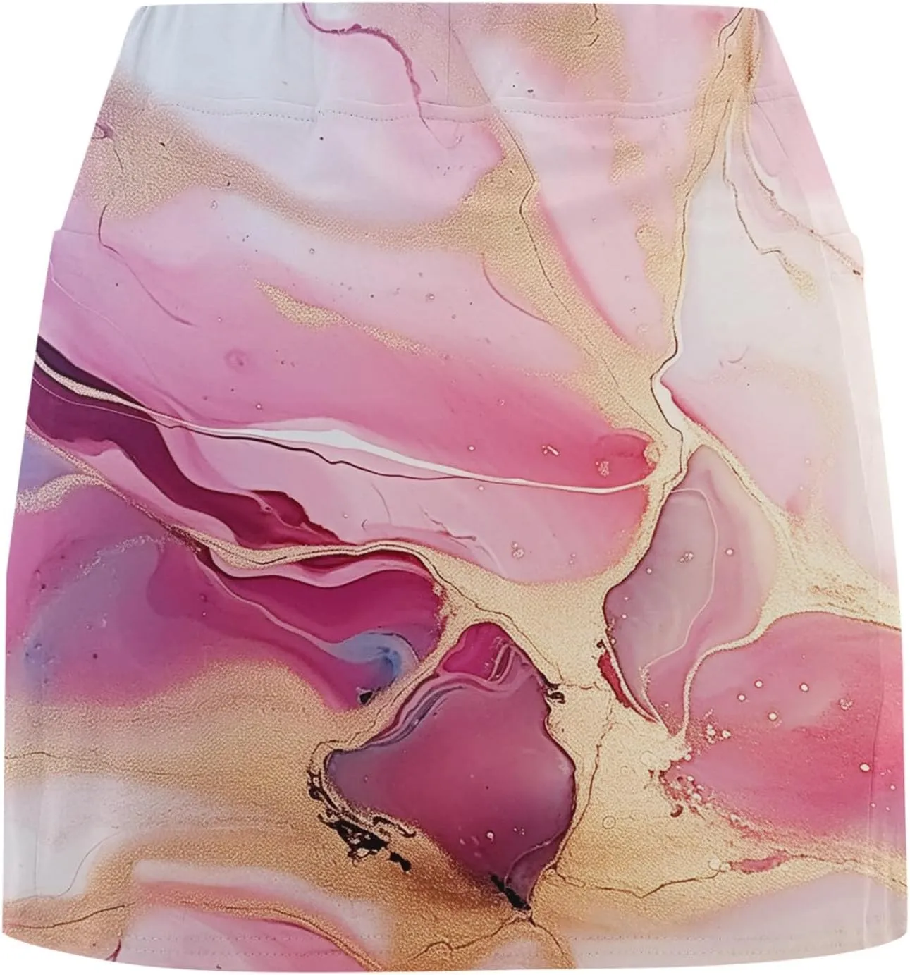 Tennis Skirts for Women Tie Dye Print Yoga Skort Summer High Waist Athletic Running Golf Skirt Built in Shorts