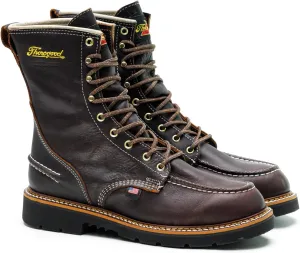 Thorogood 1957 Flyway 8 Waterproof Moc Toe Hunting Boots for Men - Full-Grain Leather with Slip-Resistant Heel Outsole and Shock-Absorbing Footbed