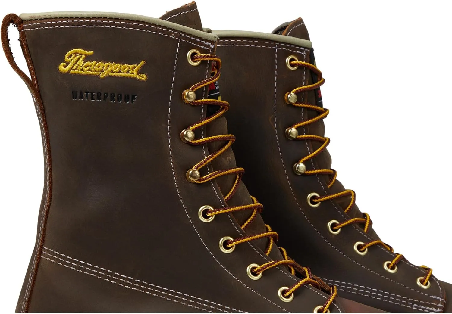 Thorogood American Legacy 8 Insulated Waterproof Work Boots for Men with Nano Composite Safety Toe, 400g Thinsulate & Oil- and Slip-Resistant Outsole