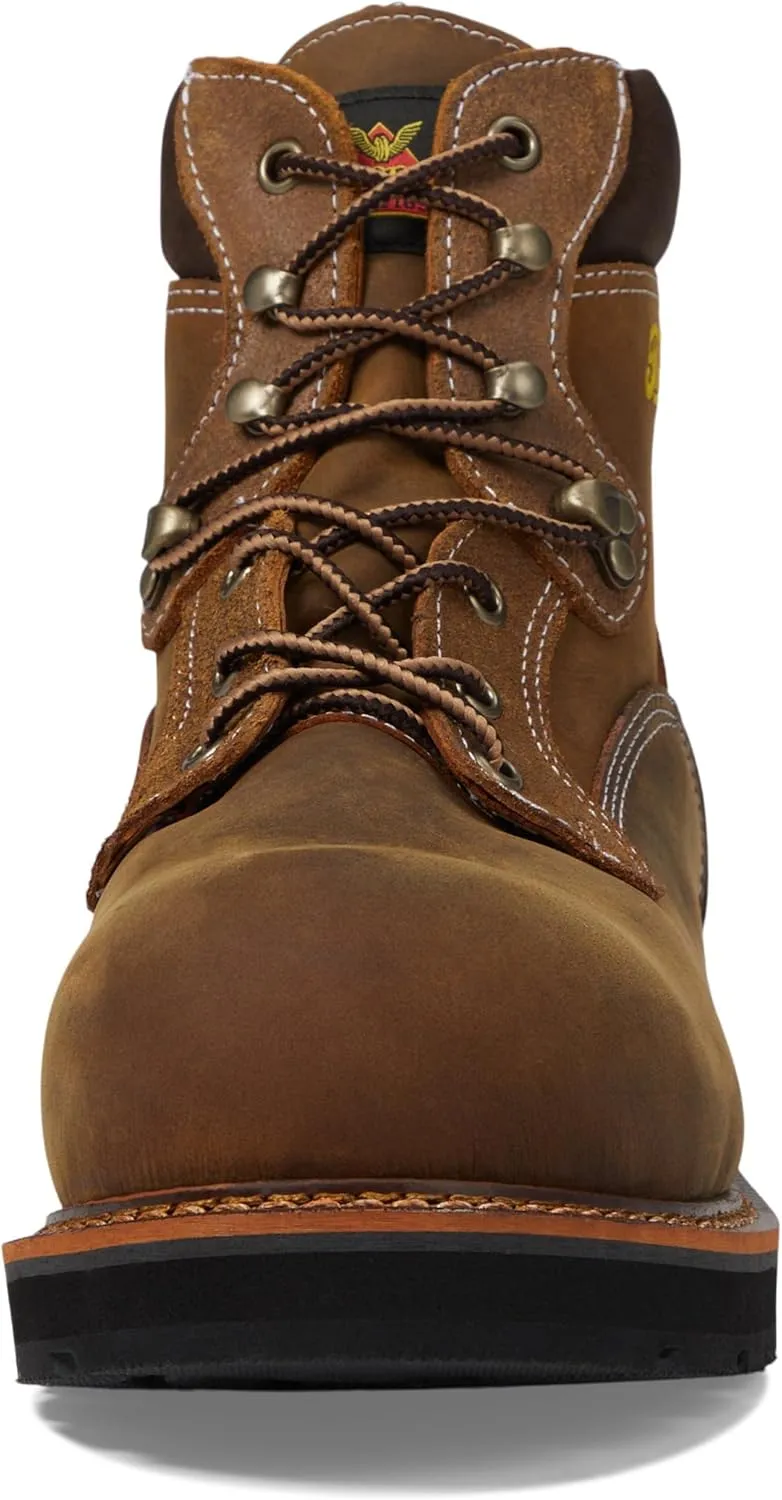 Thorogood Men's Iron River 6 Leather Waterproof Work Shoes with Composite Safety Toe Oil and Slip-Resistant Outsole