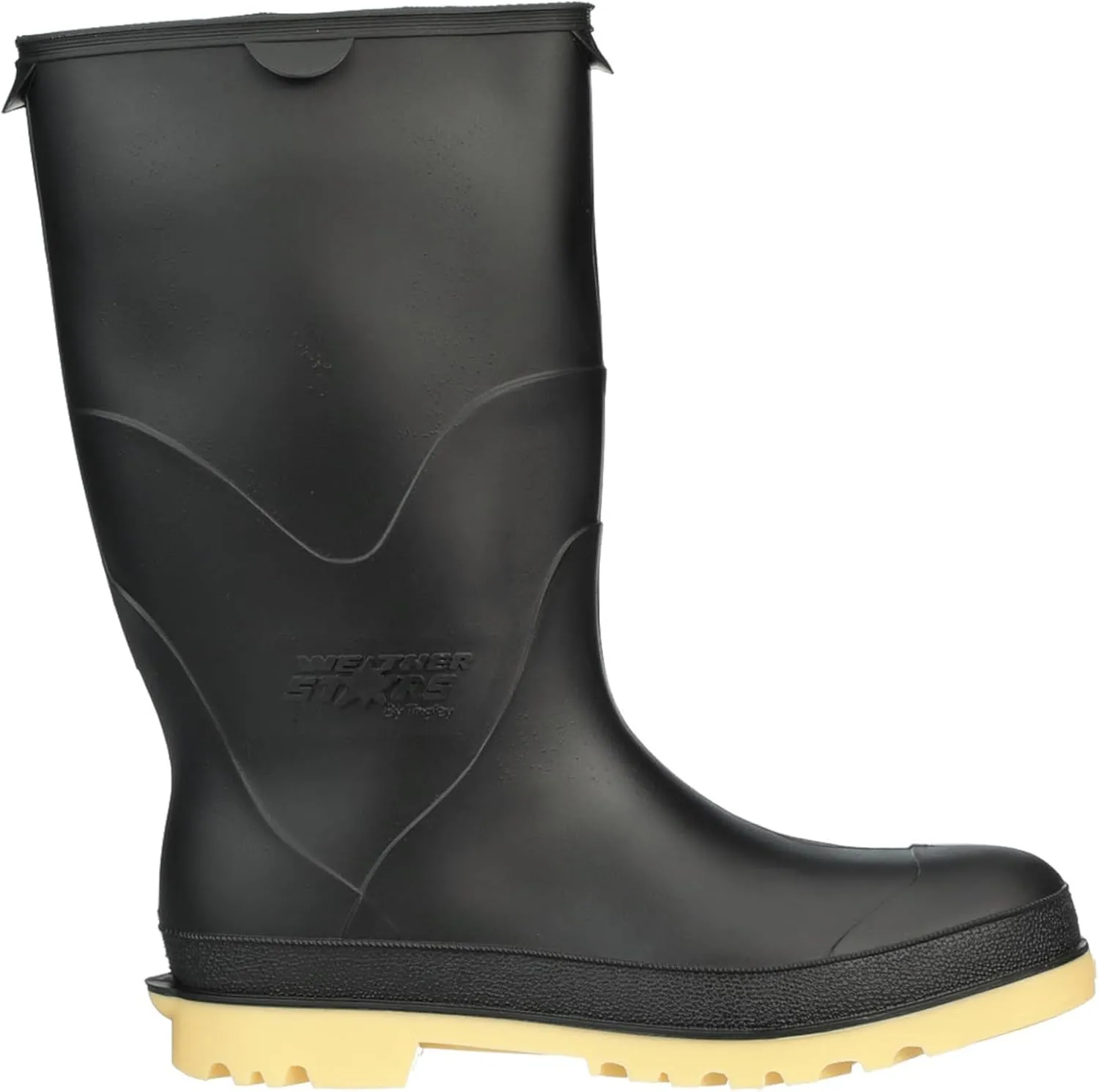 Tingley StormTracks 11714 Youth Rain Boot, 07, Black/Tan