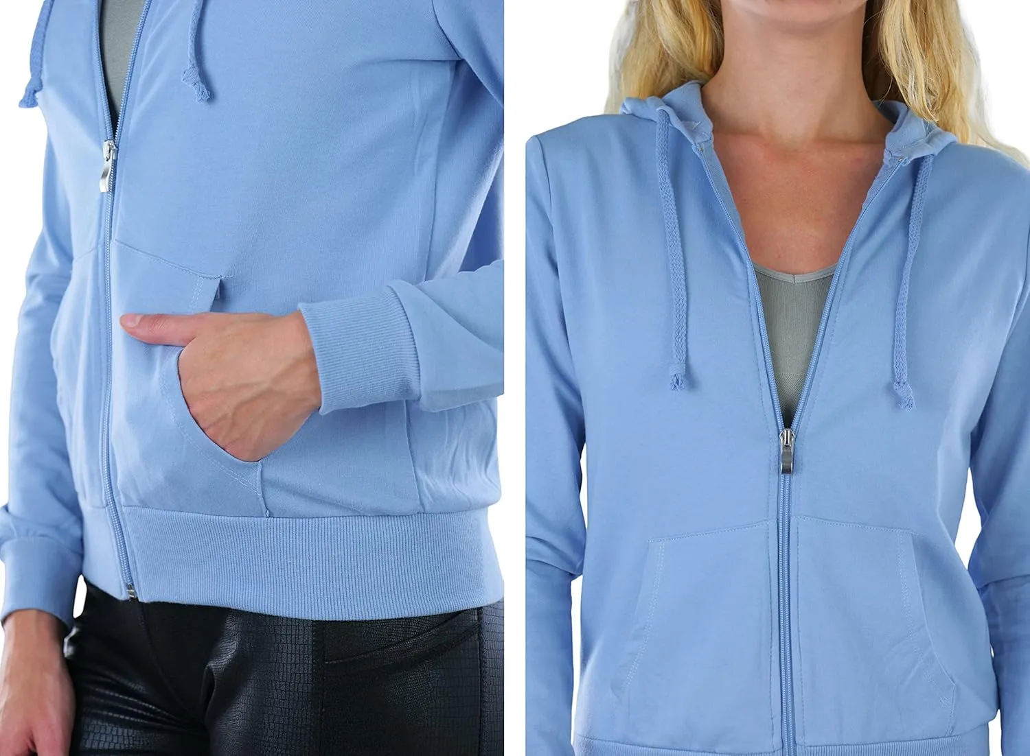 ToBeInStyle Women's Casual Zip Up Hoodie