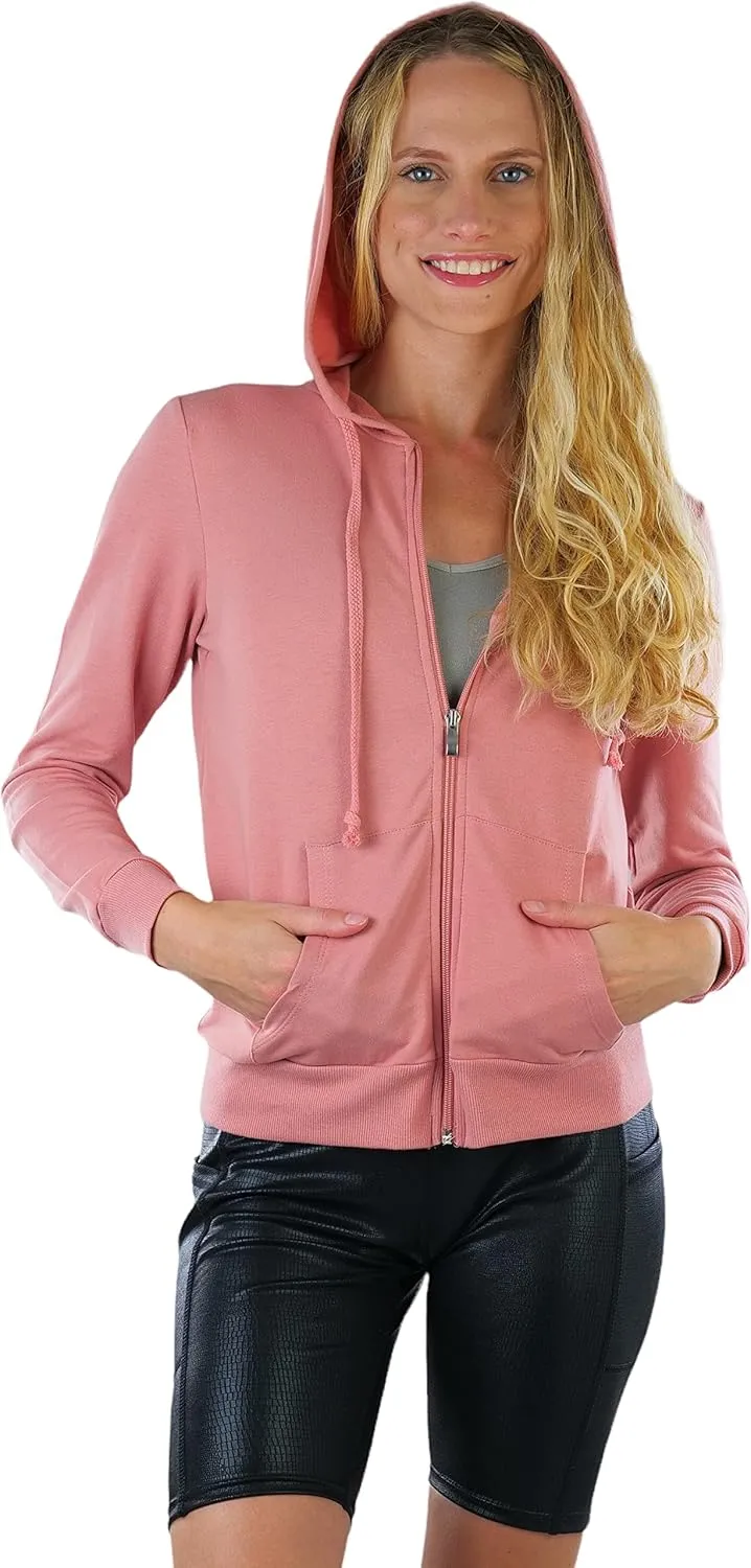 ToBeInStyle Women's Casual Zip Up Hoodie