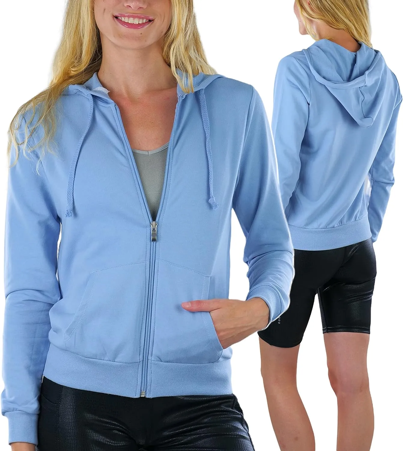 ToBeInStyle Women's Casual Zip Up Hoodie