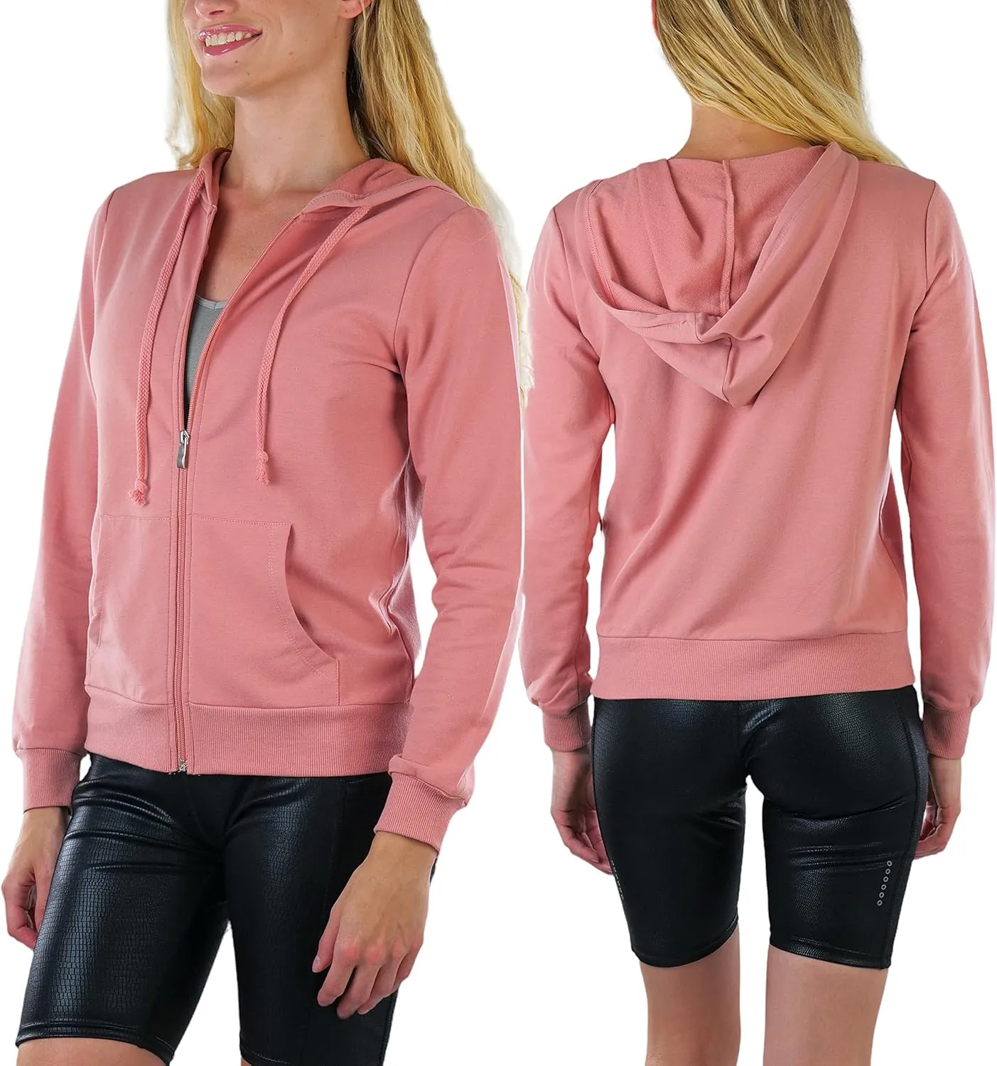 ToBeInStyle Women's Casual Zip Up Hoodie