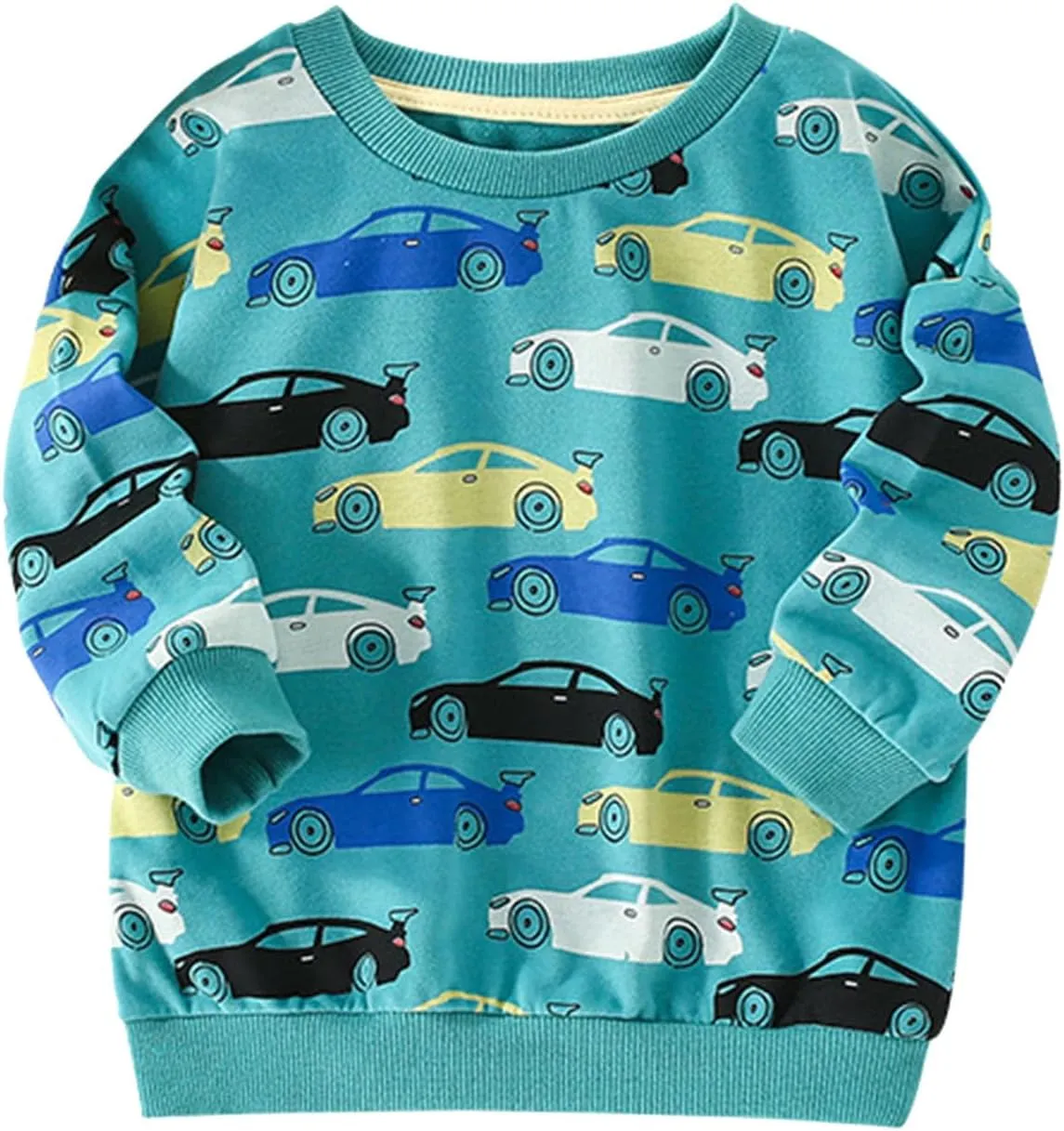 Toddler Sweatshirt Kids Fleece Sweatshirts Soft Warm Cool Print Long Sleeve Crew Neck Hoodie Lightweight Soft Comfotable Boy Clothes Warehouse Sale Clearance Light Blue 4-5 Years