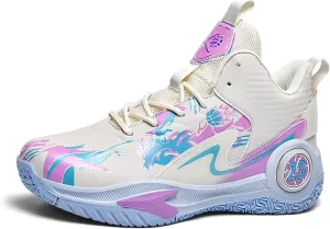 Unisex Basketball Shoes Lightweight Soft Soled Shock-Absorbing Anti Slip Wear-Resistant Sports Training Boots
