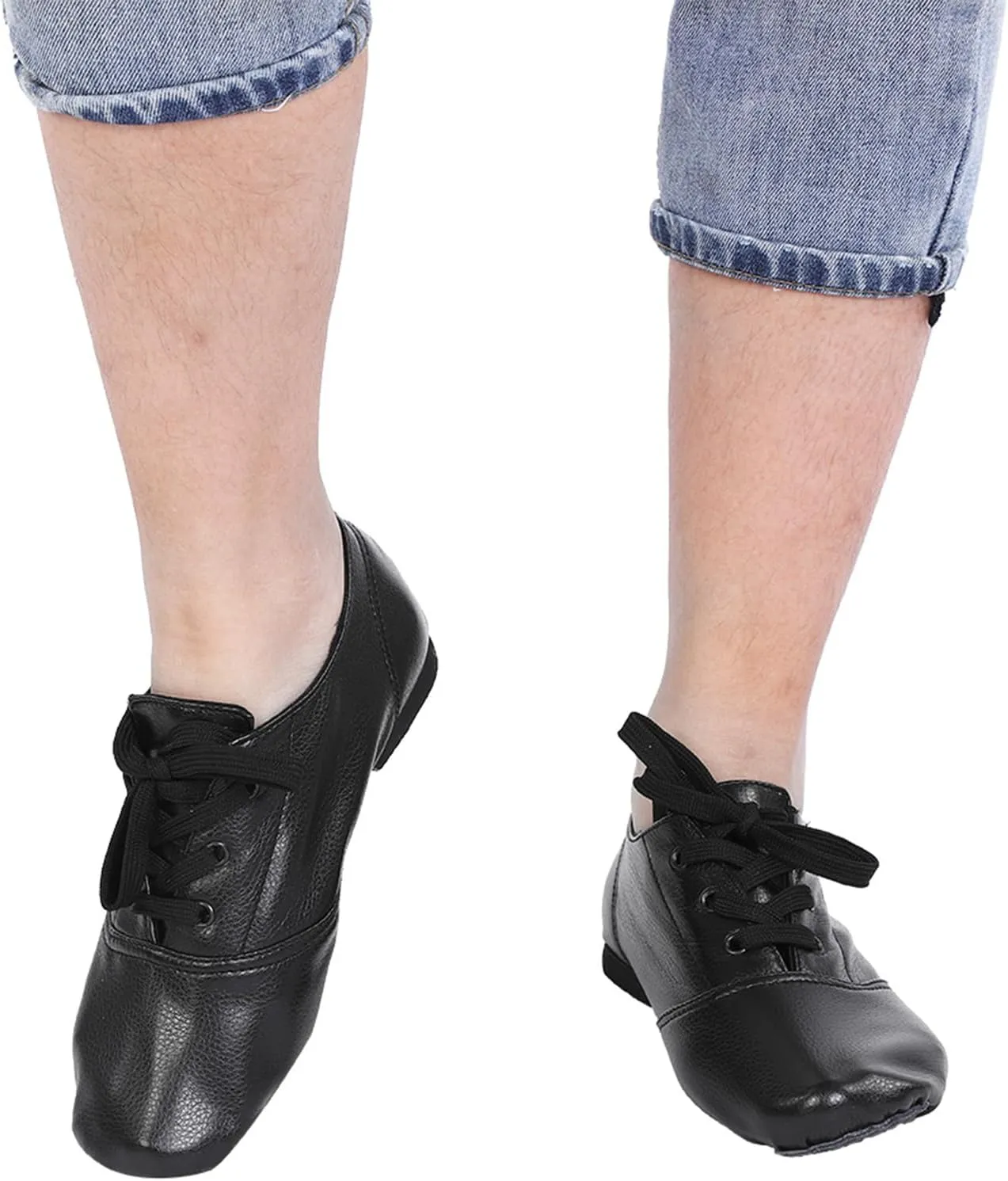 Unisex Jazz Shoe,PU Upper Slip On Jazz Shoe for Child Adult