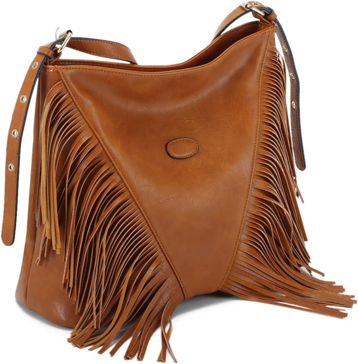 Vintage Fringe Shoulder Bags For Women Tassle Hobo Bags Large Crossbody Fringe Purse