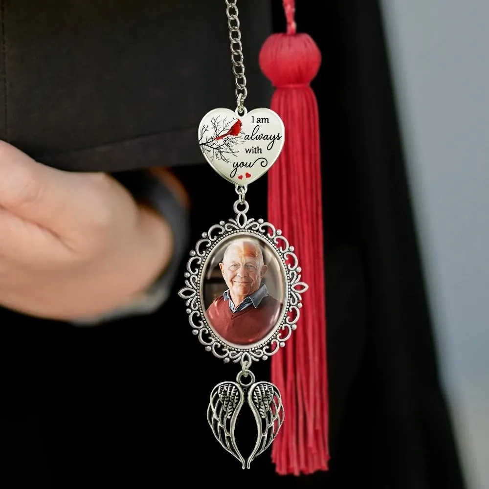 WANDER PRINTS Custom Photo, Personalized Graduation Tassel Charm - Gradution Gift for Besties, Family - I'm Always with You