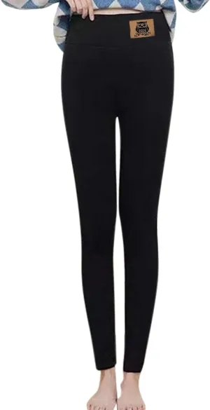 Winter Leggings for Women Fleece Lined Camping Tights Casual High Waisted Thermal Winter Warm Yoga