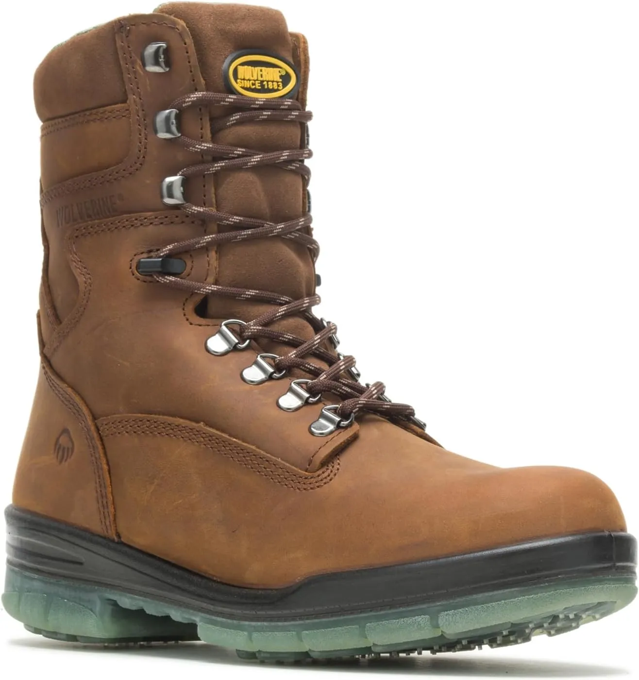 Wolverine Men's W03295 Waterproof Steel Toe EH Boots Men's Stone Leather