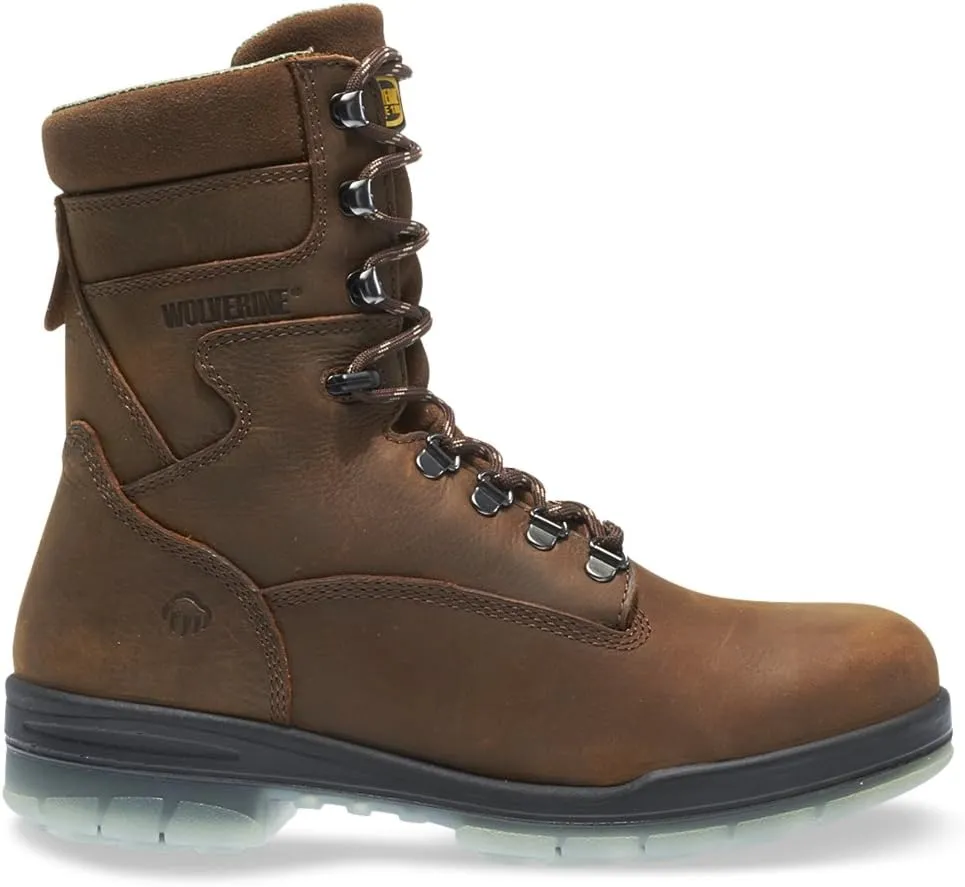 Wolverine Men's W03295 Waterproof Steel Toe EH Boots Men's Stone Leather