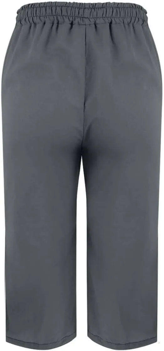 Women Linen Pants 2025 Summer High Waist Elastic Drawstring Straight Leg Lounge Pant Casual Loose Beach Trousers
