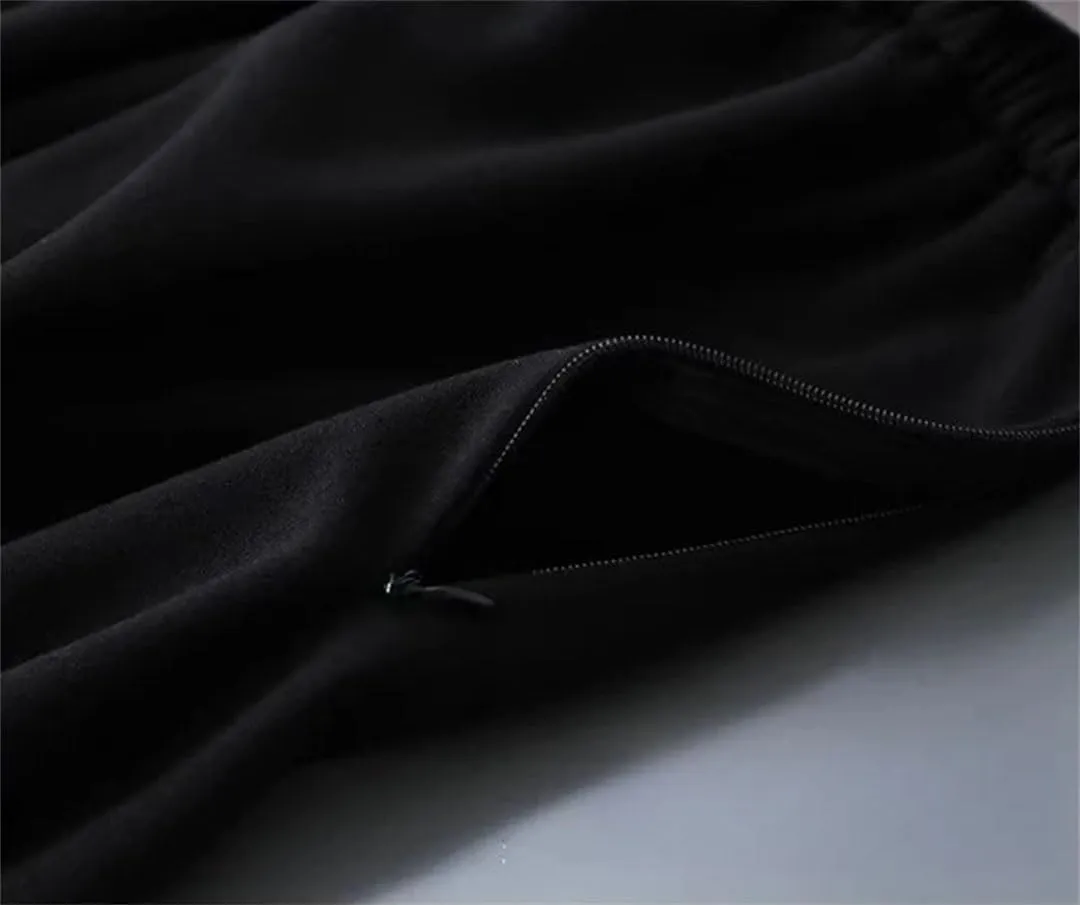 Women Vintage Belt Woolen Midi Skirt Pleated Skirts Fall Winter Ladies Korean High Waist A Line Skirt