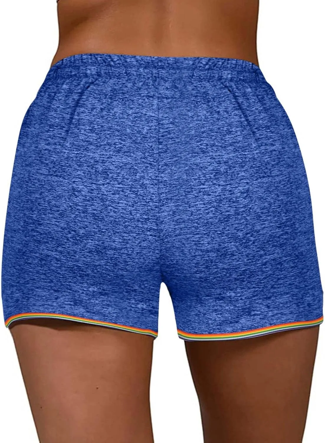 Women's Athletic Shorts High-Waisted Stretchable Workout Shorts for 2025 Summer Beach Vacation Gym Running Breathable