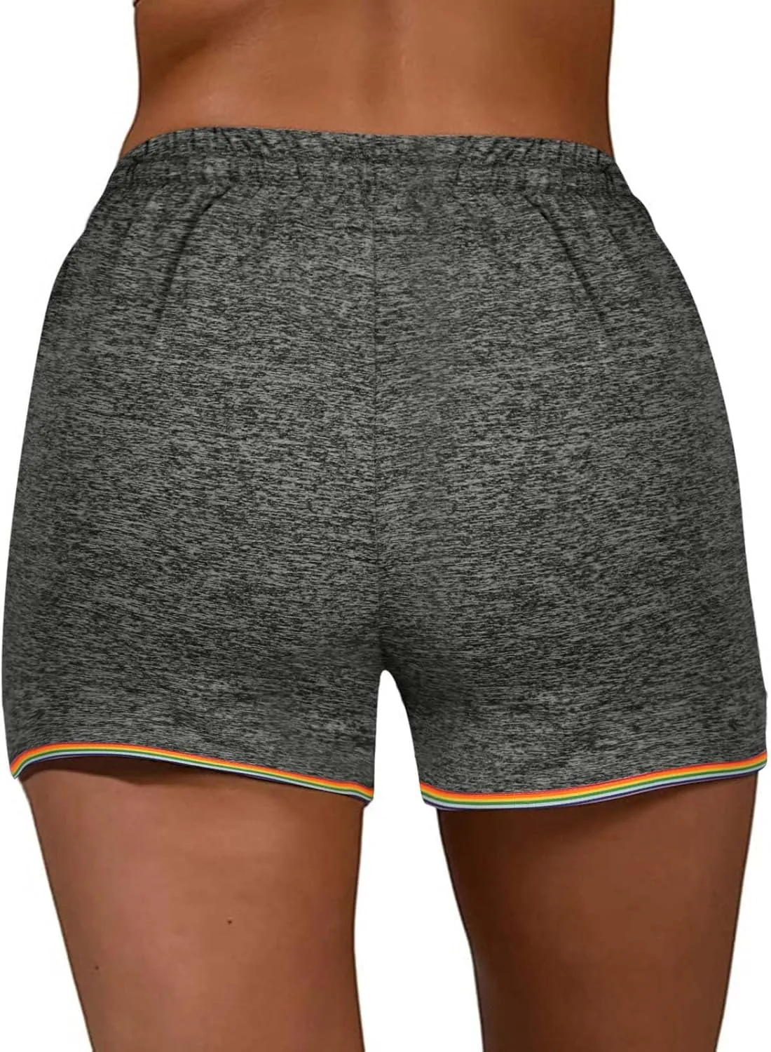 Women's Athletic Shorts High-Waisted Stretchable Workout Shorts for 2025 Summer Beach Vacation Gym Running Breathable