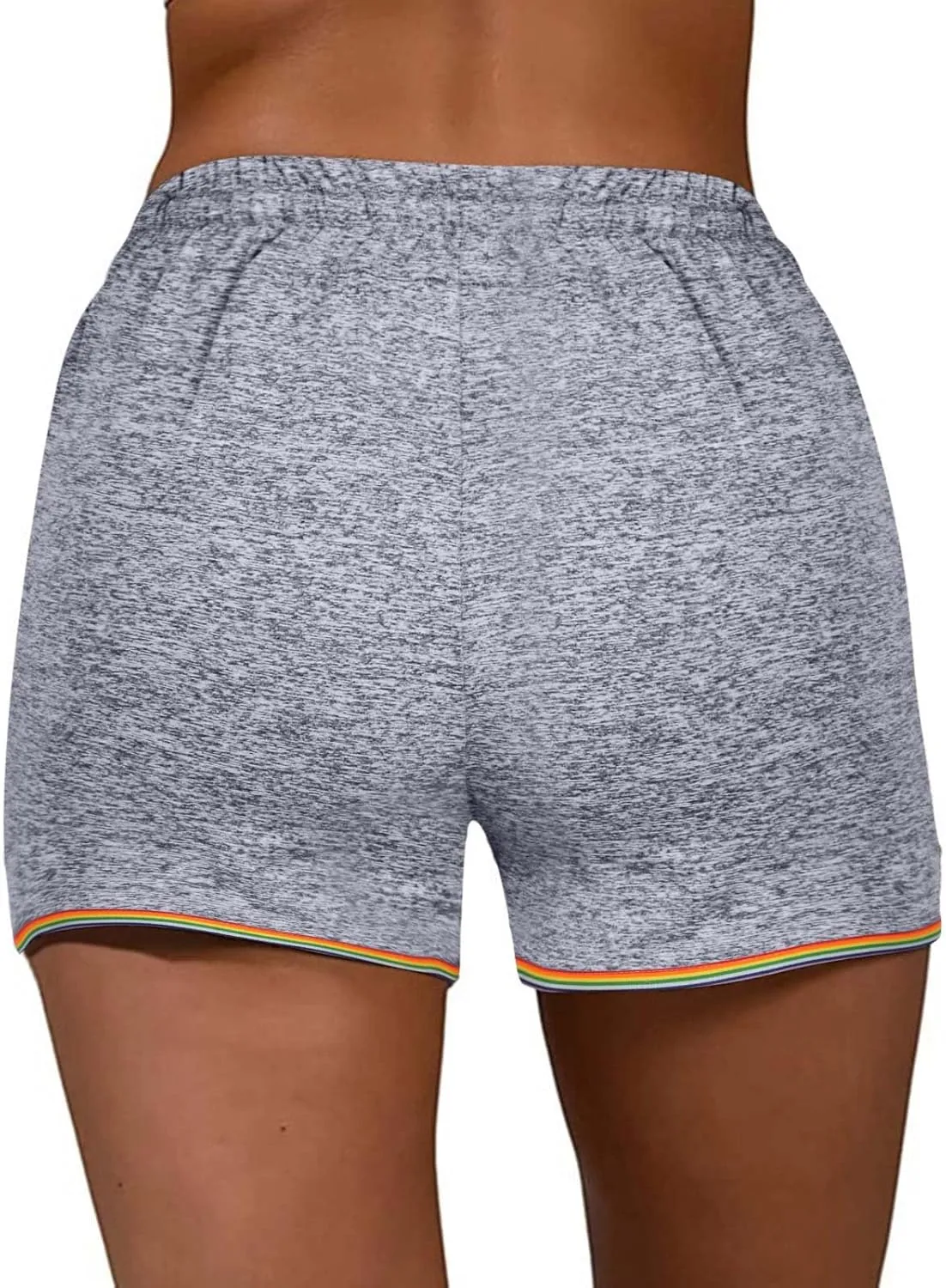 Women's Athletic Shorts High-Waisted Stretchable Workout Shorts for 2025 Summer Beach Vacation Gym Running Breathable