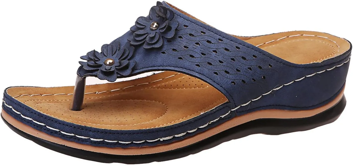 Womens Sandals Dressy, Sandals with Arch Support Soft Orthotic Sandals Plantar Fasciitis Orthotic Flip Flop
