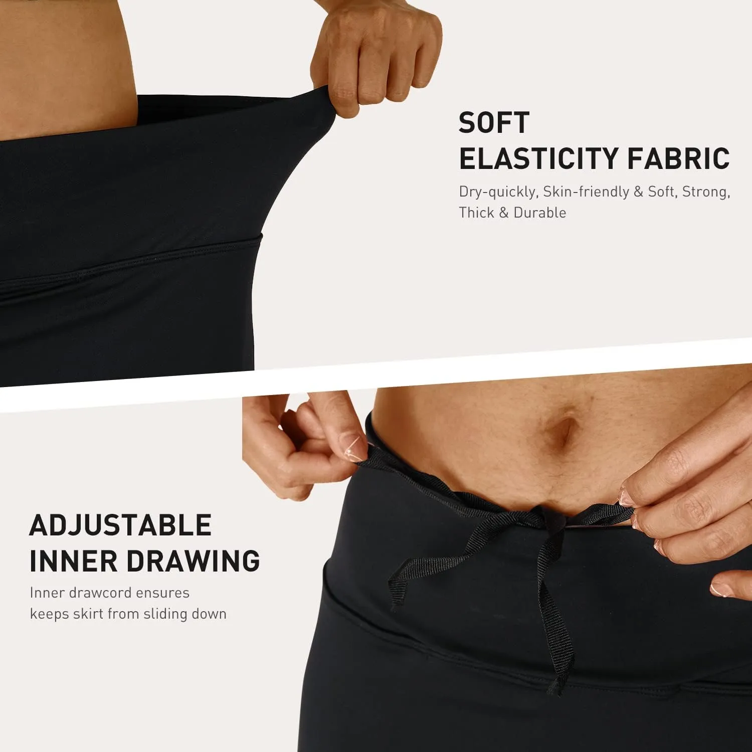 Womens Skorts Modest Knee Length Skirts Athletic Midi Active Running Skirt