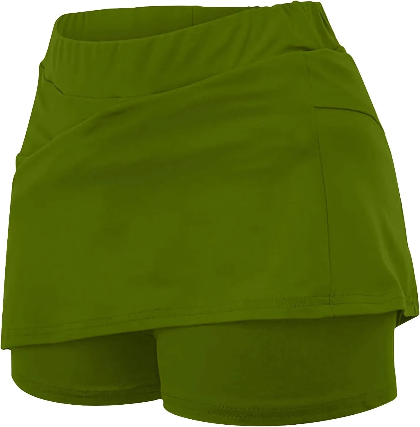 Womens Summer Skort High Waist Athletic Tight Fitness Tennis Skorts A Line Hiking Bodycon Mini Skirts Yoga Clothes