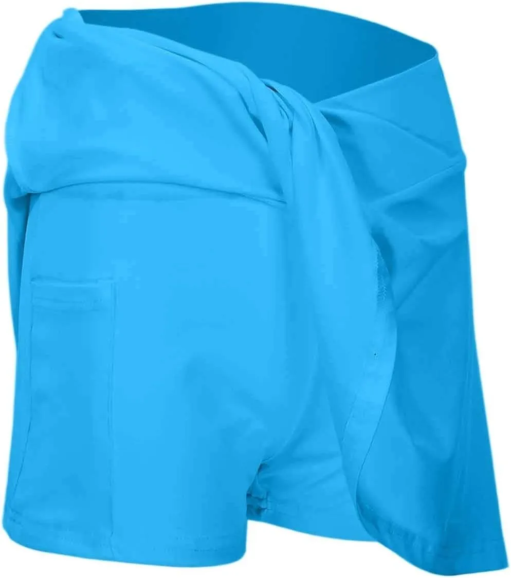 Womens Tennis Golf Skirt with Pockets Crossover High Waist Pleated Inner Shorts Skirts Athletic Workout Running Skort
