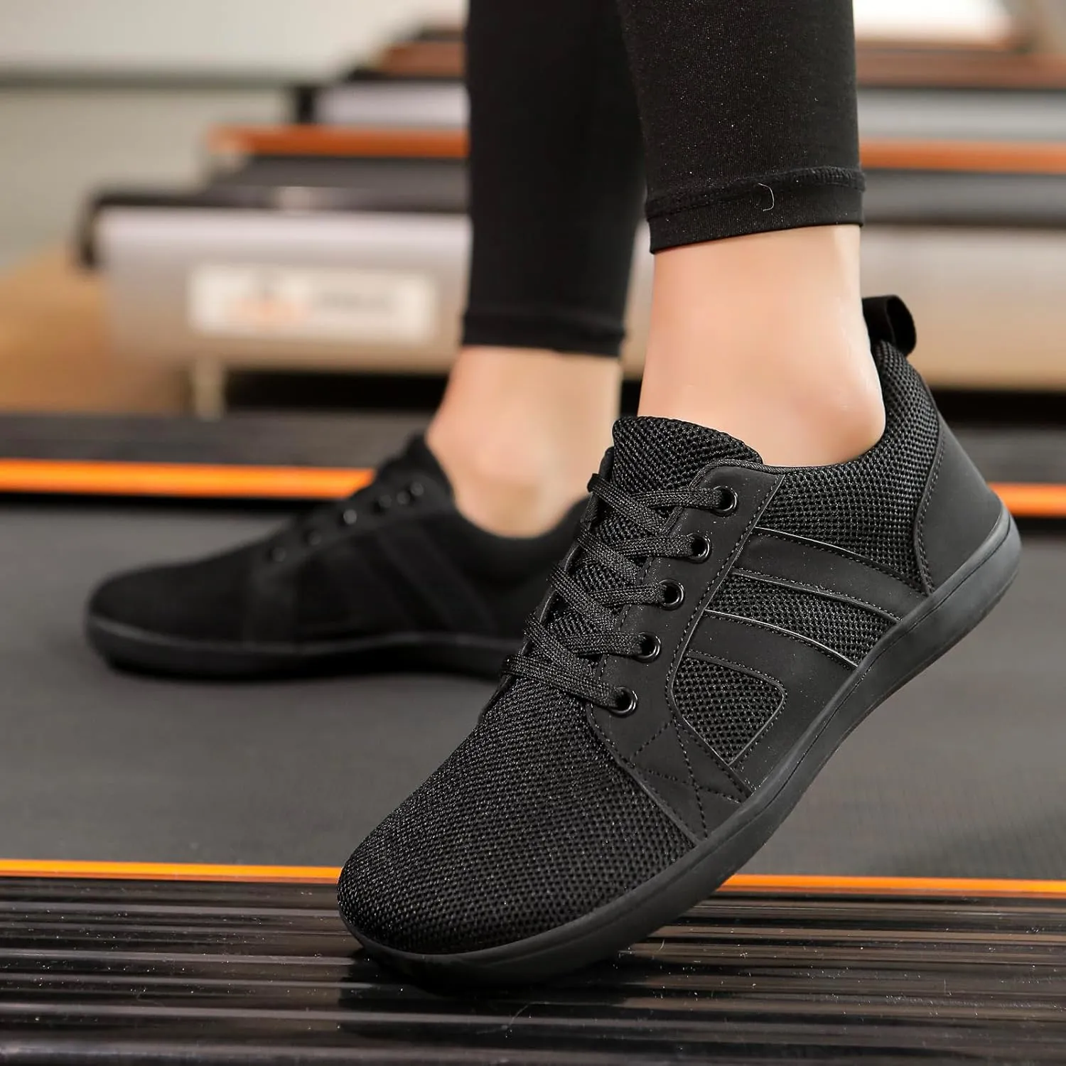 Womens Walking Sneakers Breathable Slip On Tennis Shoes Men's Wide Minimalist Barefoot Sneakers Comfy Casual Non Slip Flat Shoes