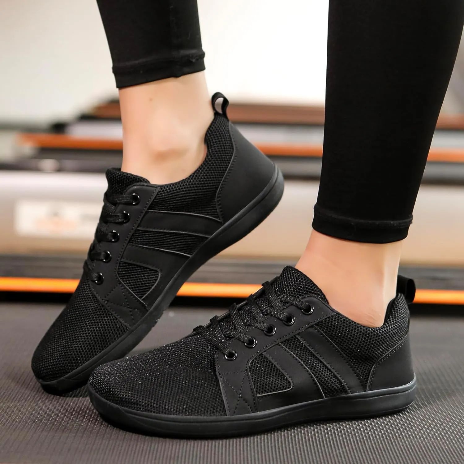 Womens Walking Sneakers Breathable Slip On Tennis Shoes Men's Wide Minimalist Barefoot Sneakers Comfy Casual Non Slip Flat Shoes