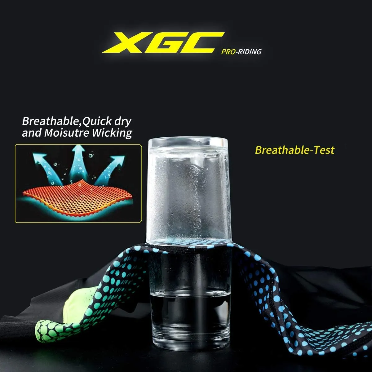 XGC Women's Cycling Shorts Bike Shorts and Cycling Underwear with High-Elasticity and Highly Breathable 4D Padded